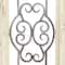 25" White Farmhouse Ornamental Wood & Metal Wall Décor